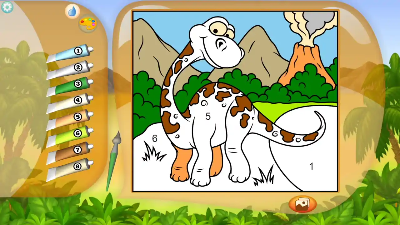 Color by Numbers - Dinosaurs