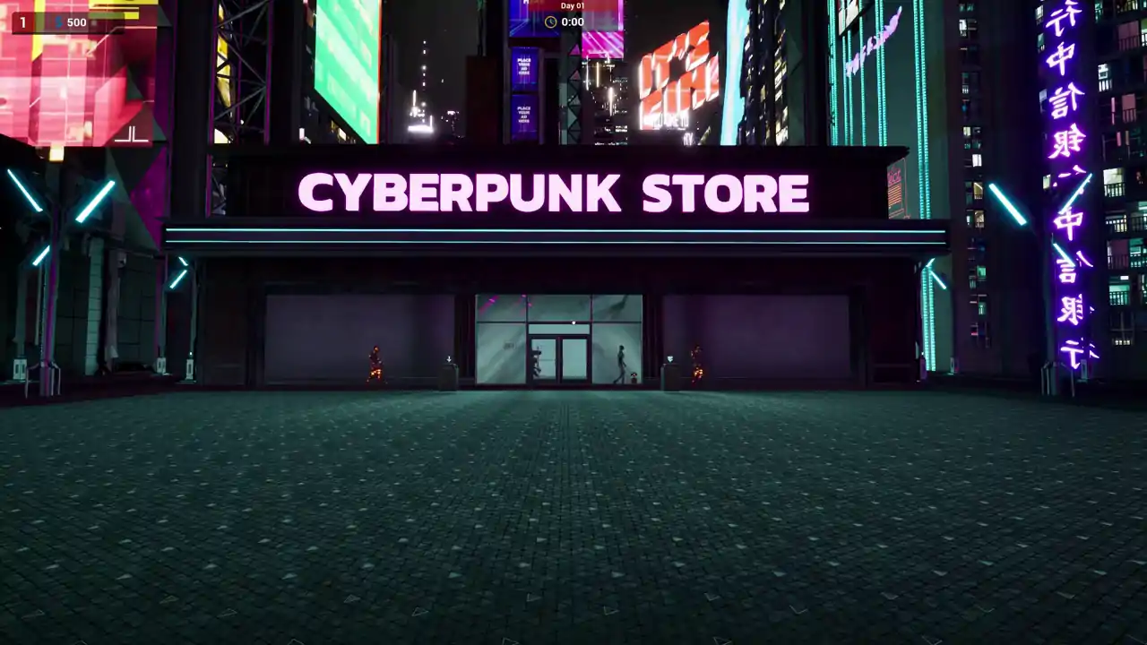 Cyberpunk Store Simulator