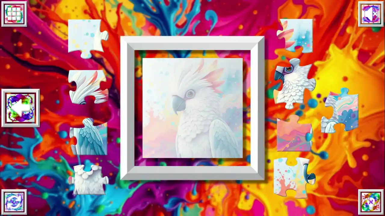 Color Splash: Parrots