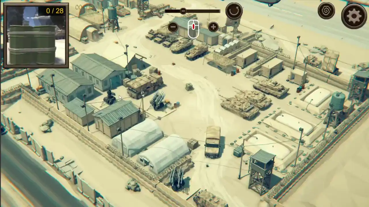 Hidden Desert War Top-Down 3D