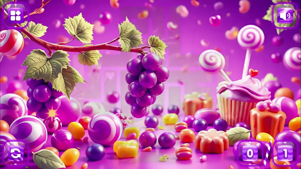 Sweetie Candy Maze: Purple Grape