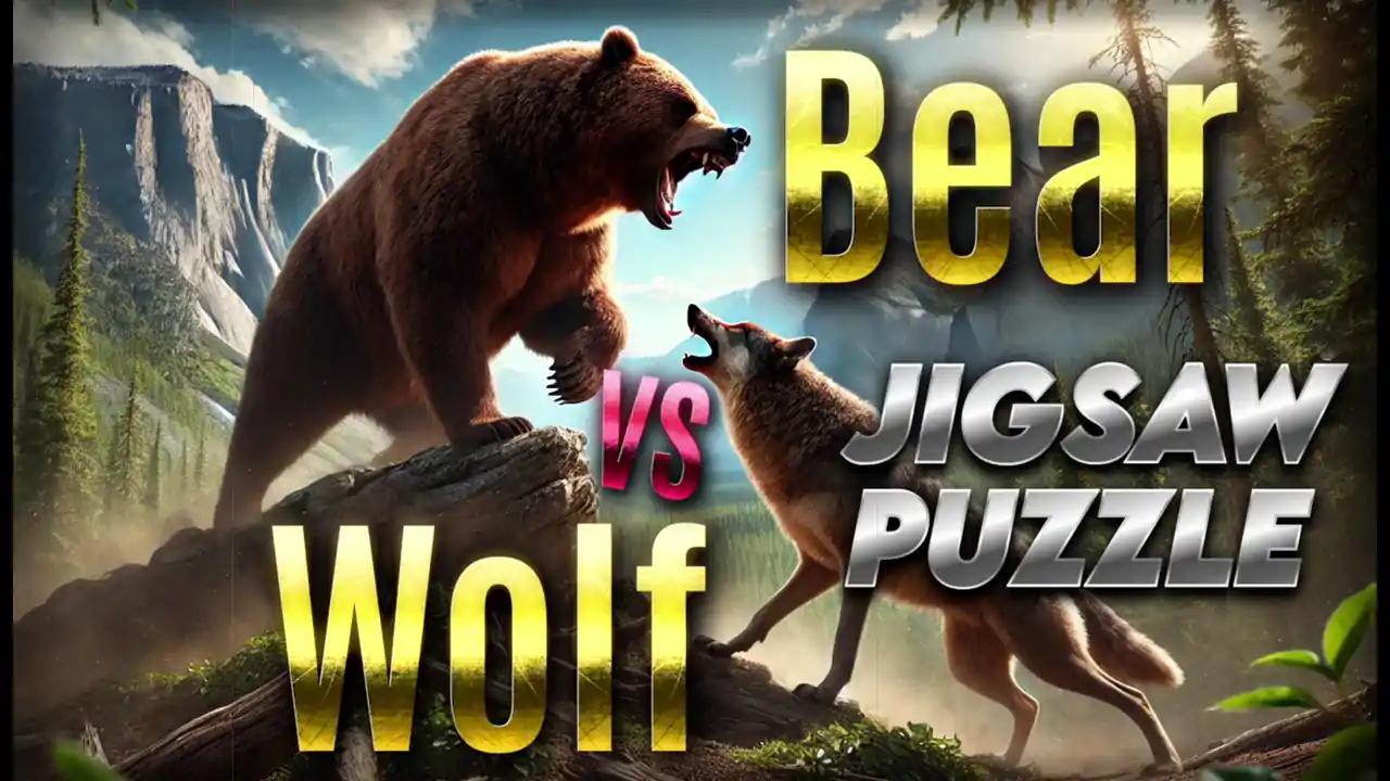 Bear vs. Wolf Jigsaw Puzzle