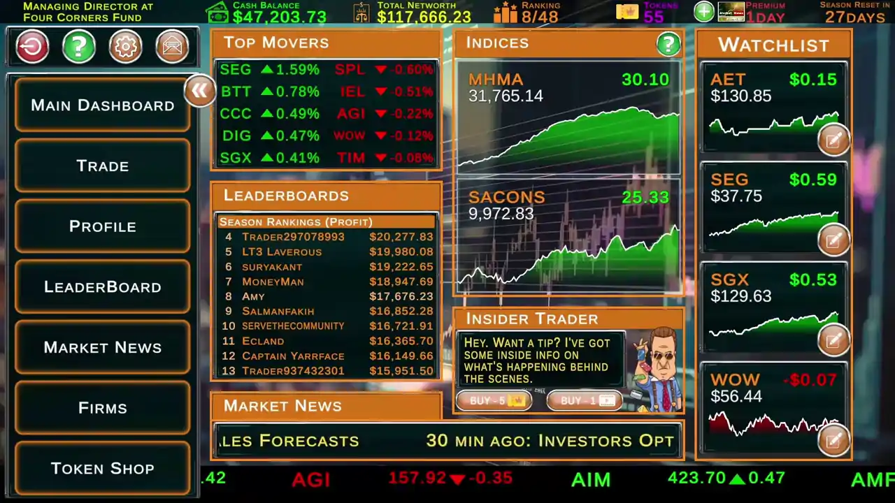 Stock Market Tycoon: Challenge